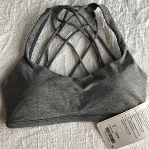Lululemon Free To Be Wild Heathered Gray Bra 6